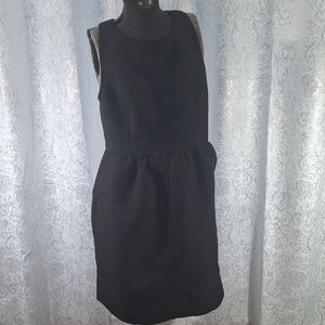 Maeve Black Pleated Mini Dress Cocktail